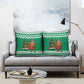 Nigeria Christmas Pillow Cover Black Santa With Jollof Rice