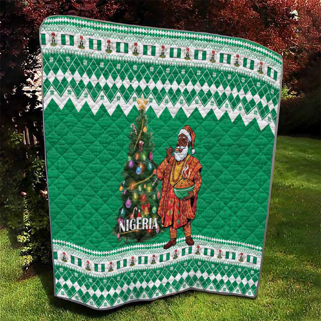 Afro Christmas in Nigeria Quilt Eku Odun Eku IyeDun - African Pride