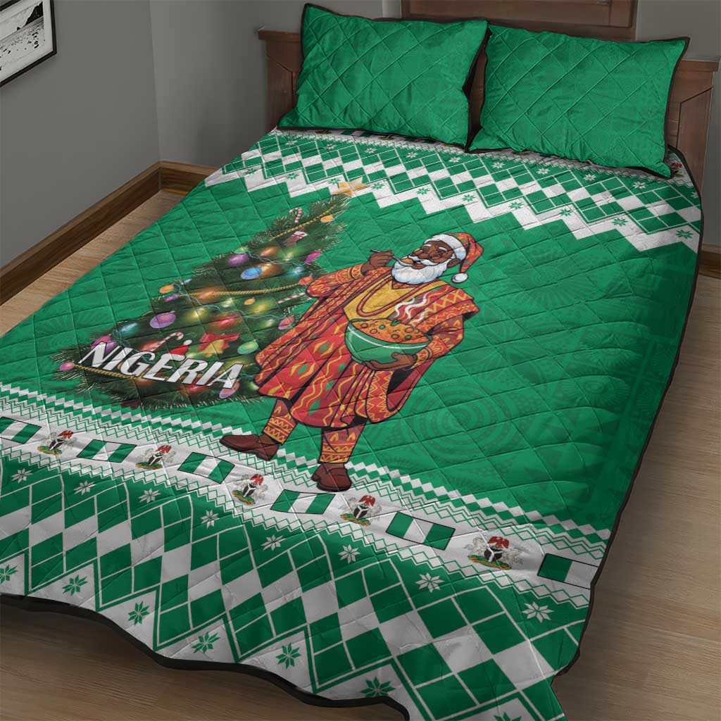 Afro Christmas in Nigeria Quilt Bed Set Eku Odun Eku IyeDun - African Pride