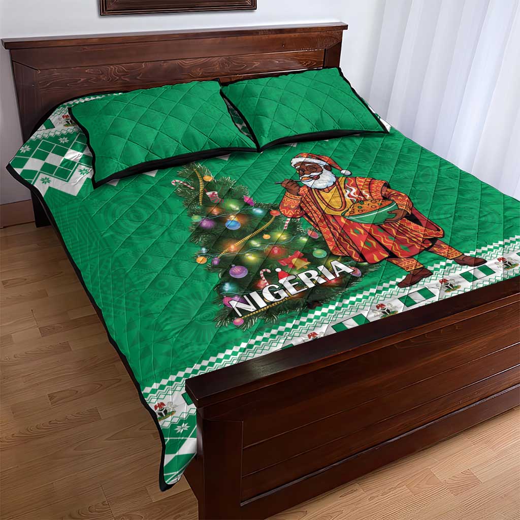 Afro Christmas in Nigeria Quilt Bed Set Eku Odun Eku IyeDun - African Pride