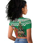 Personalized Afro Christmas in Nigeria Raglan Cropped T shirt Eku Odun Eku IyeDun - African Pride