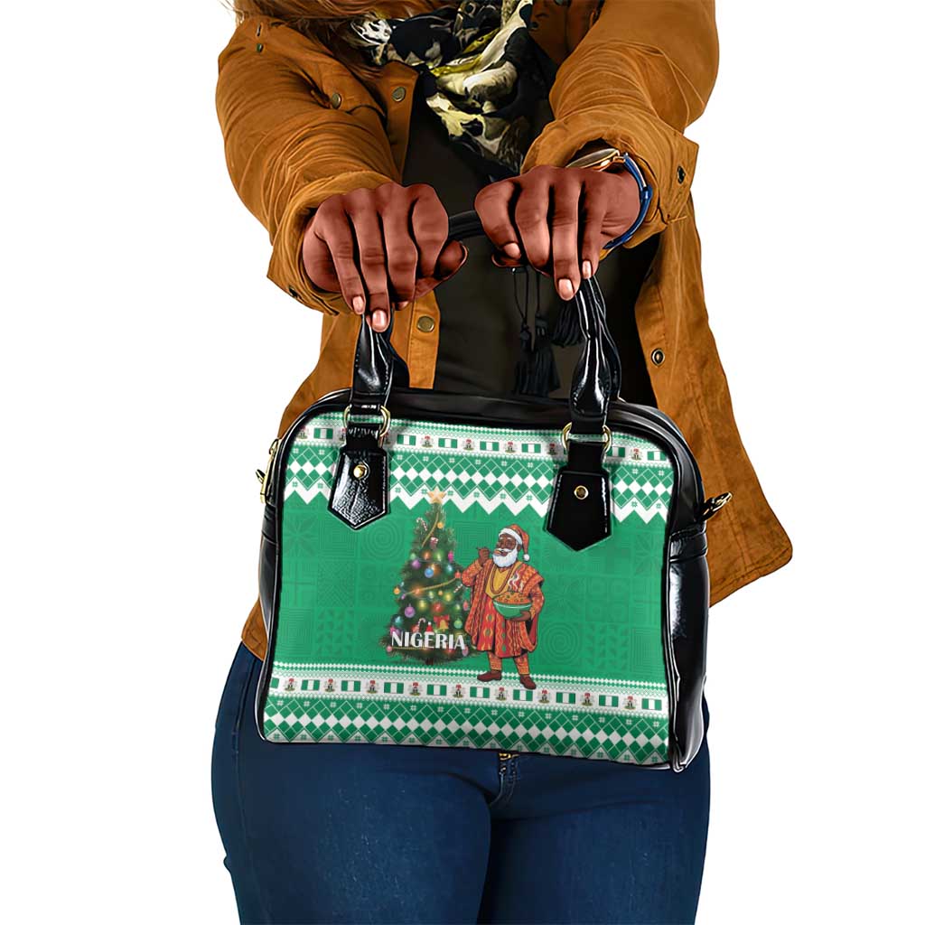Afro Christmas in Nigeria Shoulder Handbag Eku Odun Eku IyeDun - African Pride