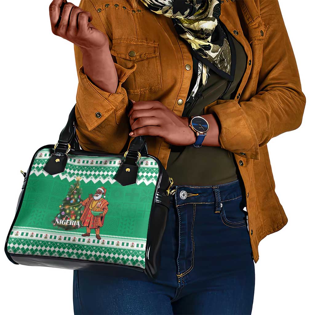 Afro Christmas in Nigeria Shoulder Handbag Eku Odun Eku IyeDun - African Pride