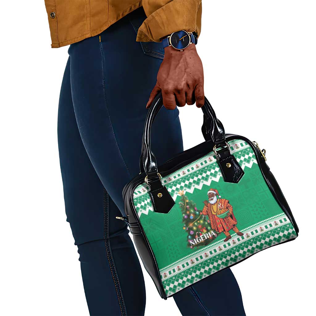 Afro Christmas in Nigeria Shoulder Handbag Eku Odun Eku IyeDun - African Pride