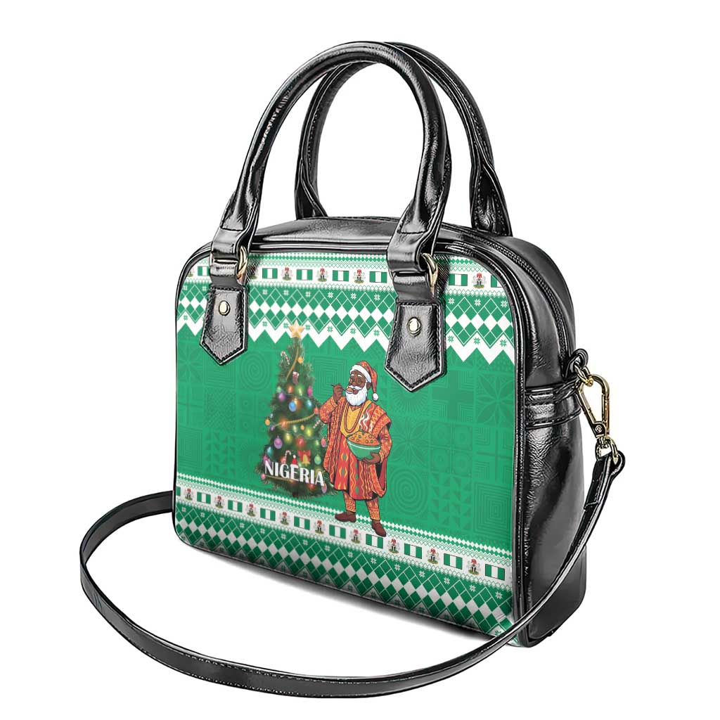 Afro Christmas in Nigeria Shoulder Handbag Eku Odun Eku IyeDun - African Pride
