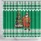 Afro Christmas in Nigeria Shower Curtain Eku Odun Eku IyeDun - African Pride