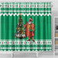 Afro Christmas in Nigeria Shower Curtain Eku Odun Eku IyeDun - African Pride