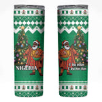 Afro Christmas in Nigeria Skinny Tumbler Eku Odun Eku IyeDun - African Pride