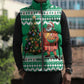 Personalized Nigeria Christmas Sleeveless Puffer Jacket Black Santa With Jollof Rice