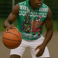 Personalized Afro Christmas in Nigeria Sleeveless Zip Hoodie Eku Odun Eku IyeDun - African Pride