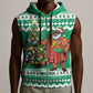 Personalized Afro Christmas in Nigeria Sleeveless Zip Hoodie Eku Odun Eku IyeDun - African Pride