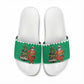 Nigeria Christmas Slide Sandals Black Santa With Jollof Rice