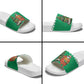 Nigeria Christmas Slide Sandals Black Santa With Jollof Rice