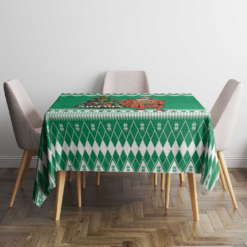 Afro Christmas in Nigeria Tablecloth Eku Odun Eku IyeDun - African Pride