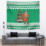 Afro Christmas in Nigeria Tapestry Eku Odun Eku IyeDun - African Pride