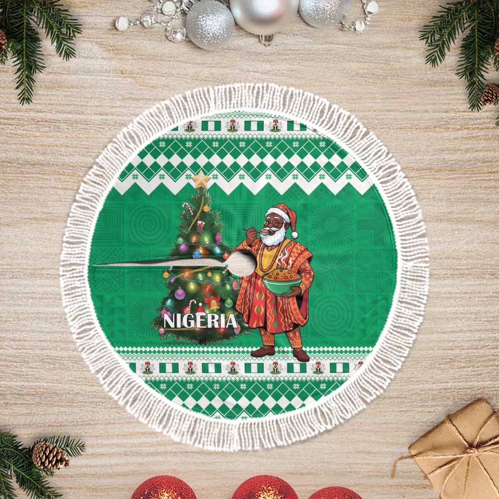 Afro Christmas in Nigeria Tree Skirt Eku Odun Eku IyeDun - African Pride