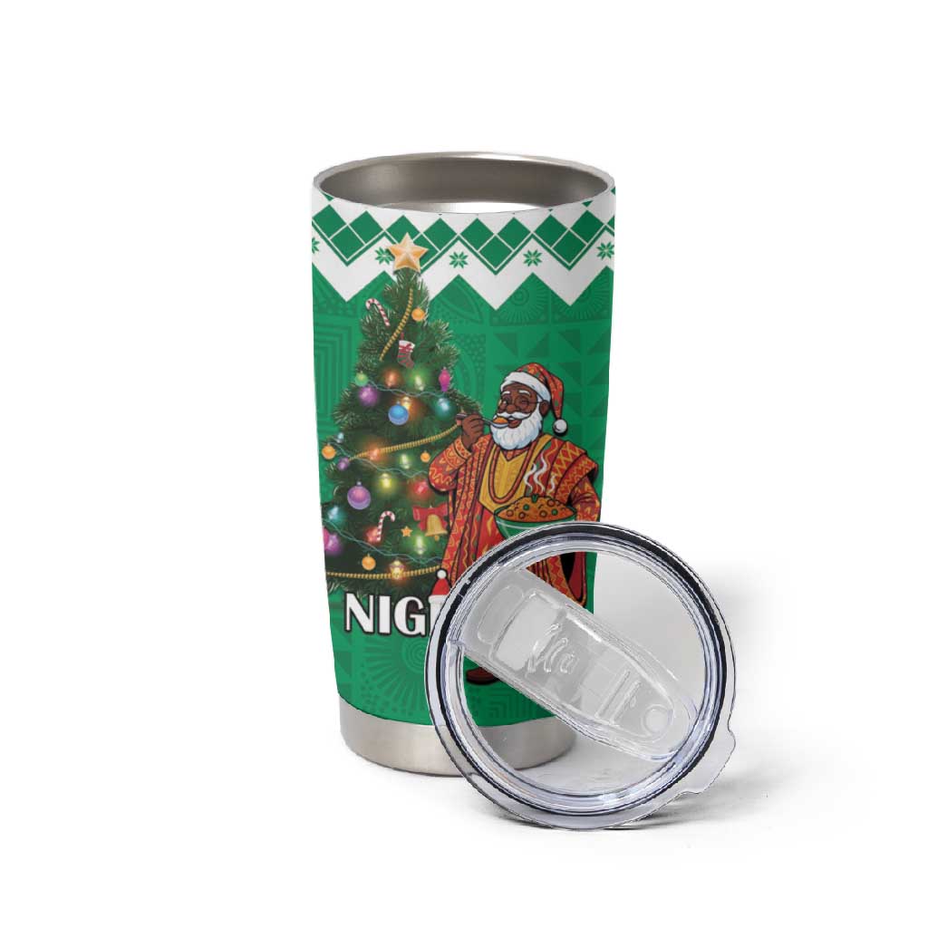 Afro Christmas in Nigeria Tumbler Cup Eku Odun Eku IyeDun - African Pride