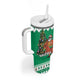 Afro Christmas in Nigeria Tumbler With Handle Eku Odun Eku IyeDun - African Pride