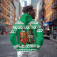 Personalized Afro Christmas in Nigeria Zip Hoodie Eku Odun Eku IyeDun - African Pride