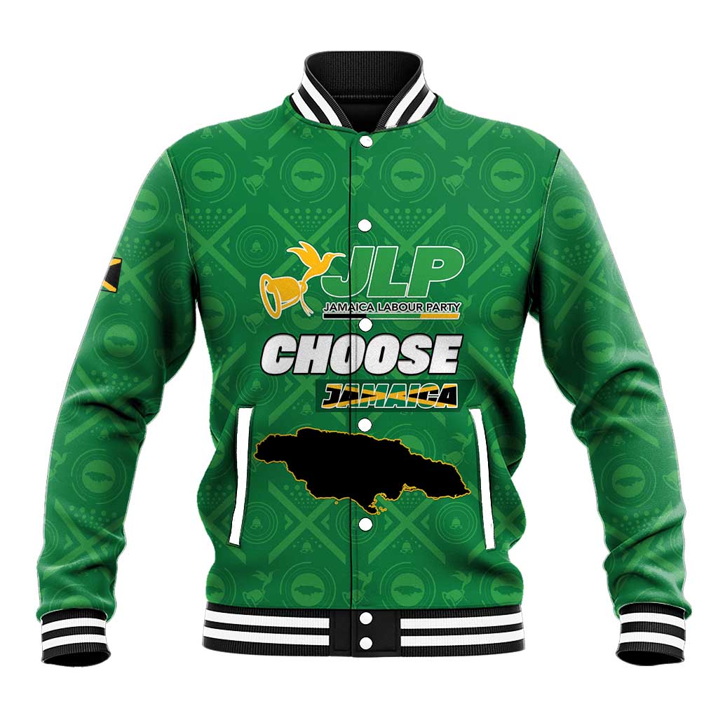 Personalized JLP Jamaica Labour Party Baseball Jacket Build Back Stronger - African Pride