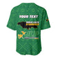 Personalized JLP Jamaica Labour Party Baseball Jersey Build Back Stronger - African Pride