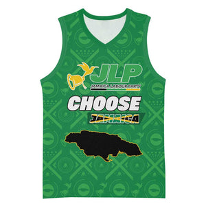 Personalized JLP Jamaica Labour Party Basketball Jersey Build Back Stronger - African Pride