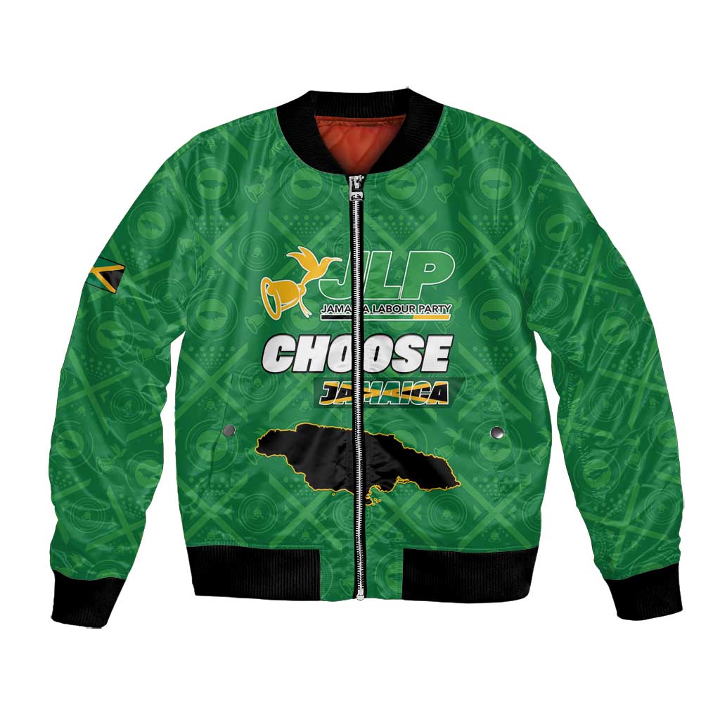 Personalized JLP Jamaica Labour Party Bomber Jacket Build Back Stronger - African Pride