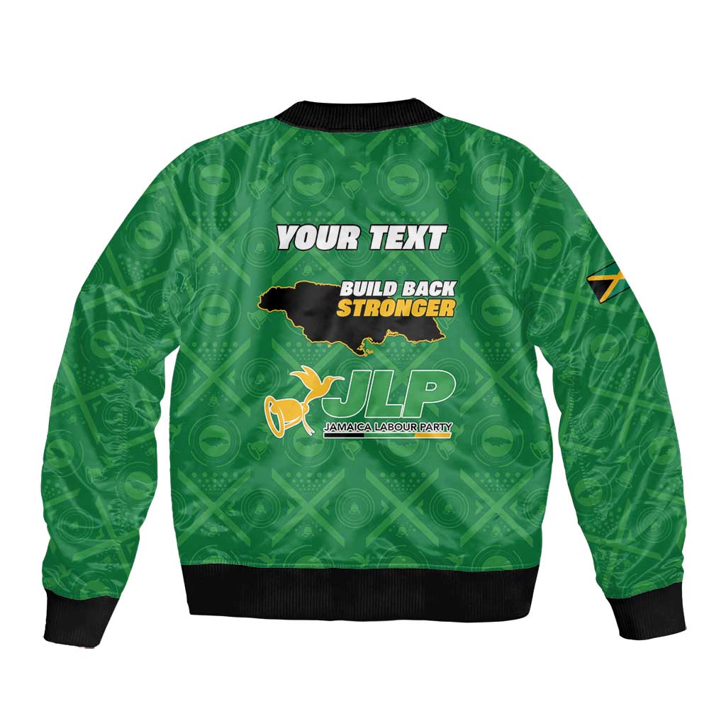 Personalized JLP Jamaica Labour Party Bomber Jacket Build Back Stronger - African Pride