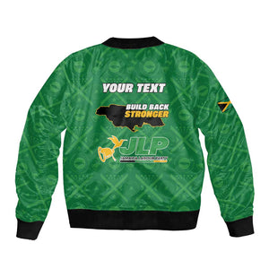 Personalized JLP Jamaica Labour Party Bomber Jacket Build Back Stronger - African Pride