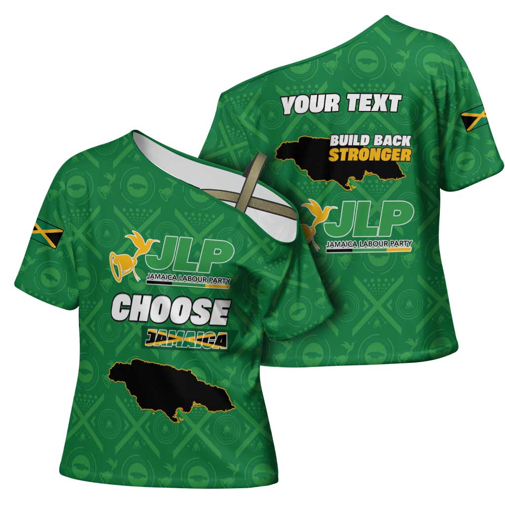 Personalized Jamaica Labour Party Cross Shoulder Shirt Choose Jamica