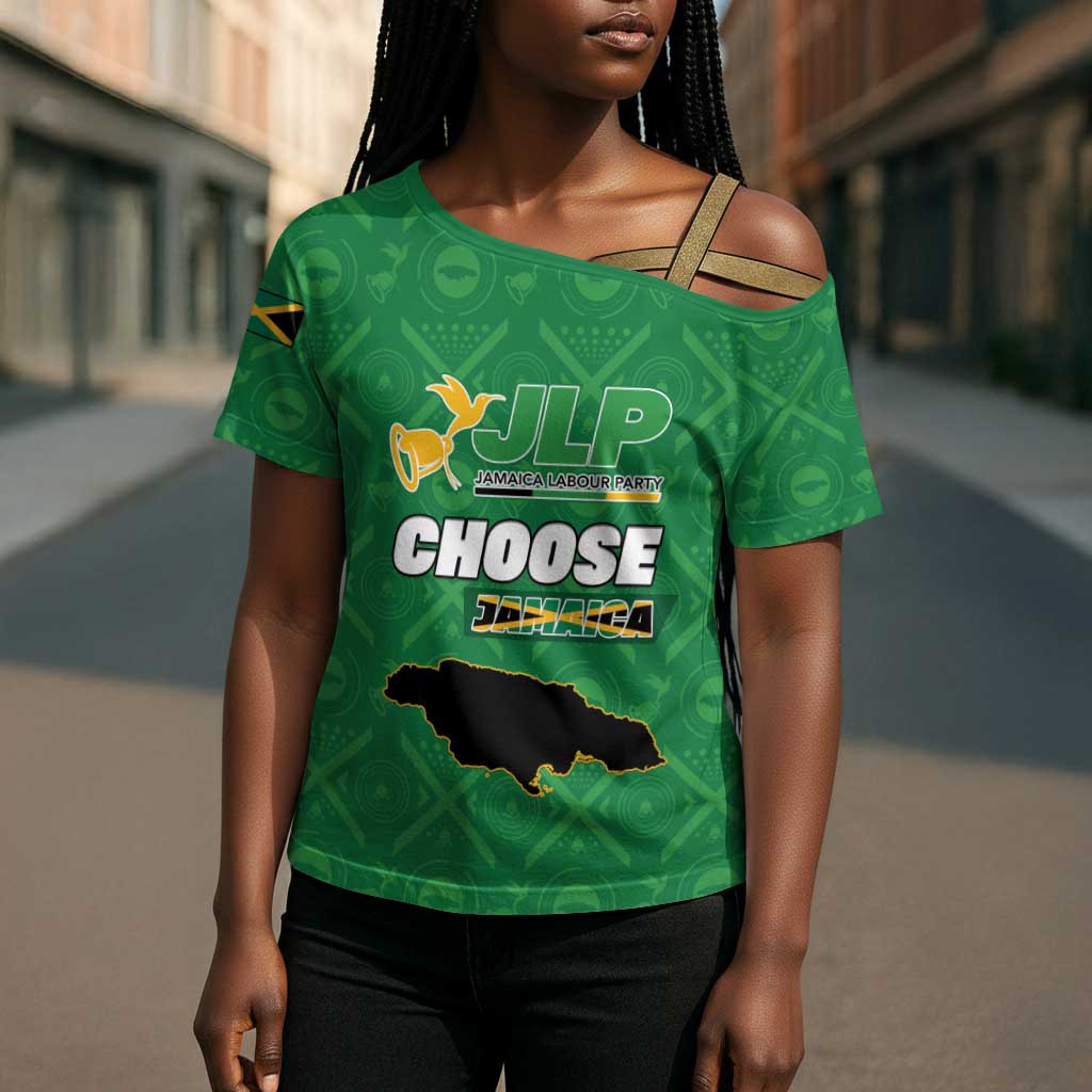 Personalized Jamaica Labour Party Cross Shoulder Shirt Choose Jamica