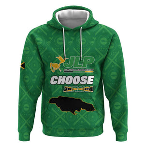 Personalized JLP Jamaica Labour Party Hoodie Build Back Stronger - African Pride