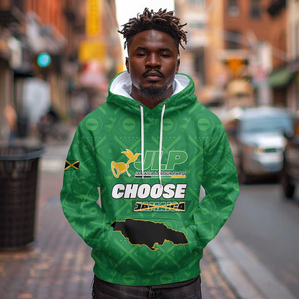 Personalized JLP Jamaica Labour Party Hoodie Build Back Stronger - African Pride