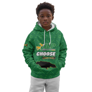 Personalized JLP Jamaica Labour Party Kid Hoodie Build Back Stronger - African Pride