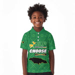 Personalized JLP Jamaica Labour Party Kid Polo Shirt Build Back Stronger - African Pride