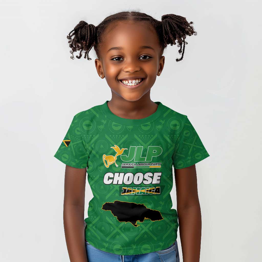 Personalized JLP Jamaica Labour Party Kid T shirt Build Back Stronger - African Pride