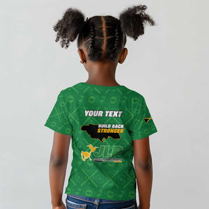 Personalized JLP Jamaica Labour Party Kid T shirt Build Back Stronger - African Pride