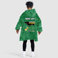 Personalized JLP Jamaica Labour Party Kid Wearable Blanket Hoodie Build Back Stronger - African Pride