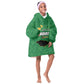 Personalized JLP Jamaica Labour Party Kid Wearable Blanket Hoodie Build Back Stronger - African Pride