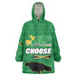 Personalized JLP Jamaica Labour Party Kid Wearable Blanket Hoodie Build Back Stronger - African Pride