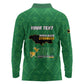 Personalized JLP Jamaica Labour Party Long Sleeve Polo Shirt Build Back Stronger - African Pride