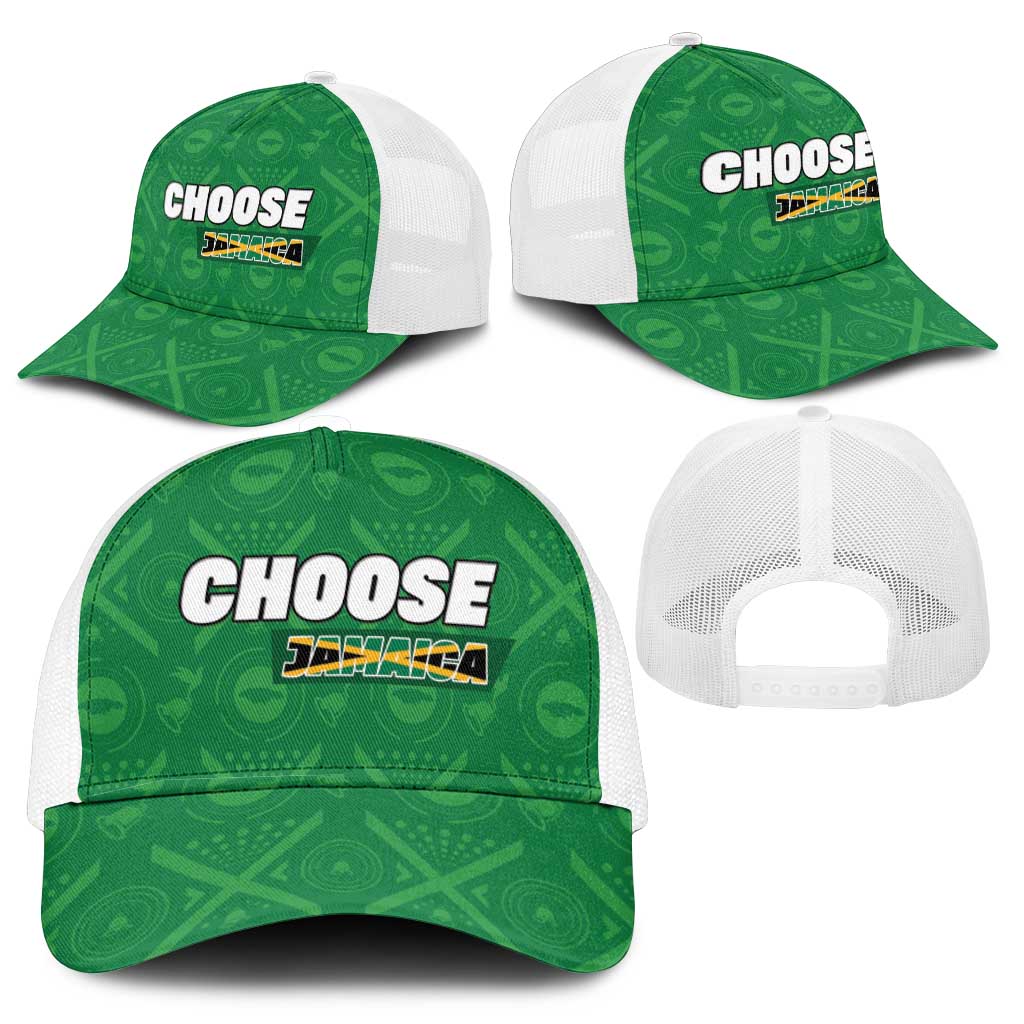 JLP Jamaica Labour Party Mesh Trucker Cap Build Back Stronger - African Pride