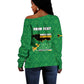 Personalized JLP Jamaica Labour Party Off Shoulder Sweater Build Back Stronger - African Pride