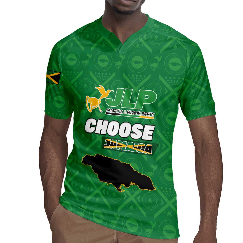 Personalized JLP Jamaica Labour Party Rugby Jersey Build Back Stronger - African Pride
