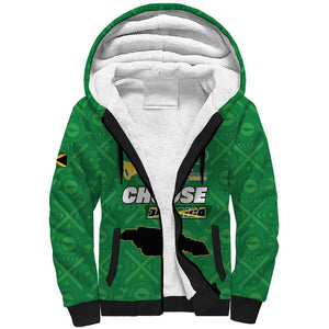 Personalized JLP Jamaica Labour Party Sherpa Hoodie Build Back Stronger - African Pride