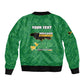 Personalized JLP Jamaica Labour Party Sleeve Zip Bomber Jacket Build Back Stronger - African Pride