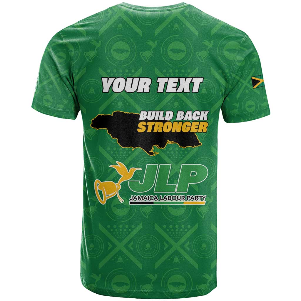 Personalized JLP Jamaica Labour Party T shirt Build Back Stronger - African Pride