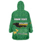 Personalized JLP Jamaica Labour Party Wearable Blanket Hoodie Build Back Stronger - African Pride