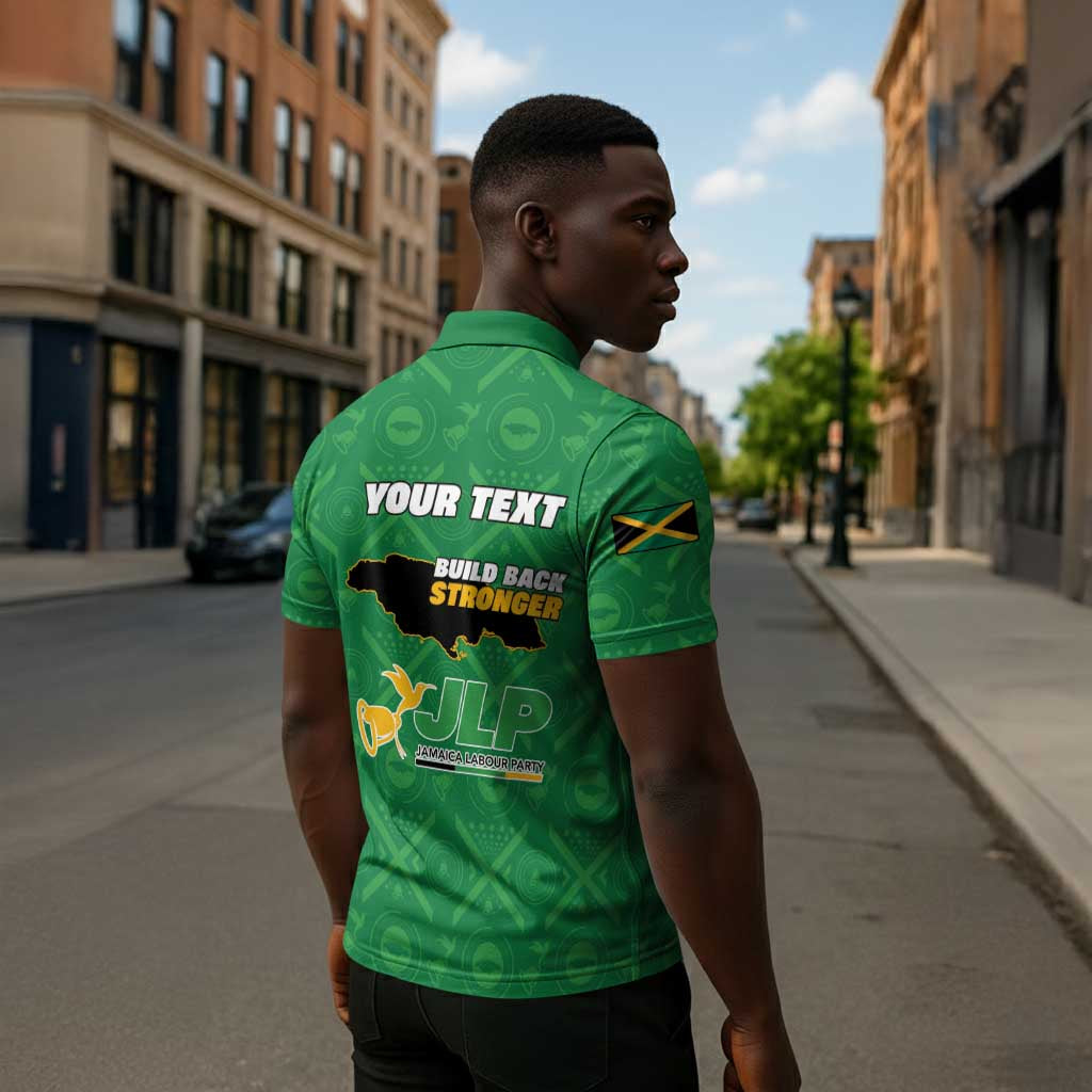 Personalized Jamaica Labour Party Zipper Polo Shirt Choose Jamica