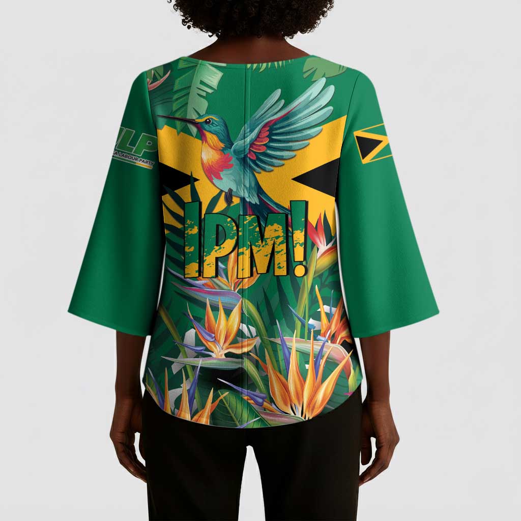 JLP 1PM Holness Kimono Sleeve Blouse Jamaica Labour Party - Tropical Style